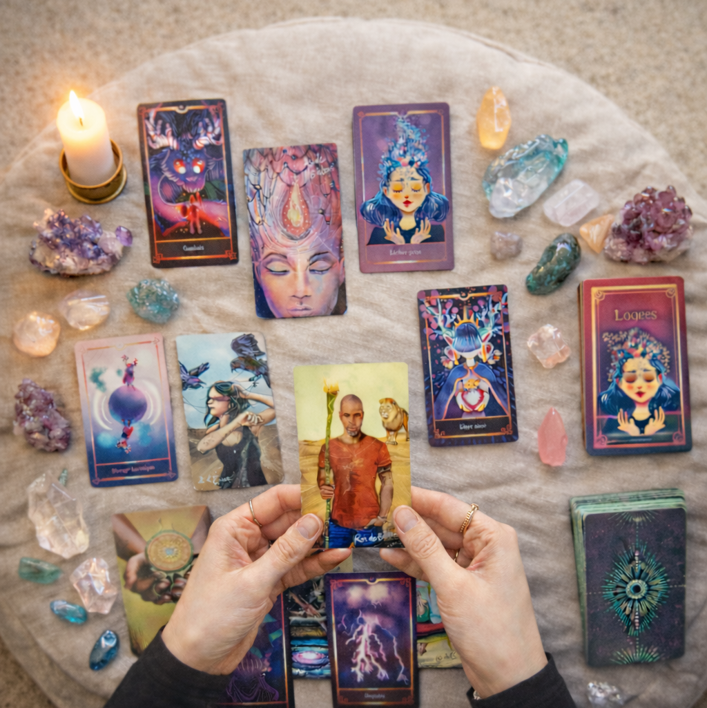 Cours et formation tarot Mes blessures mon ombre avec les cartes de tarot